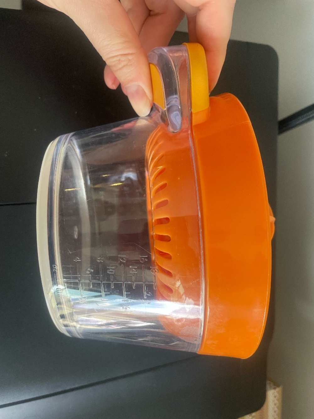 Orange-accented Pitcher Measurement Cup Pitcher Lightweight